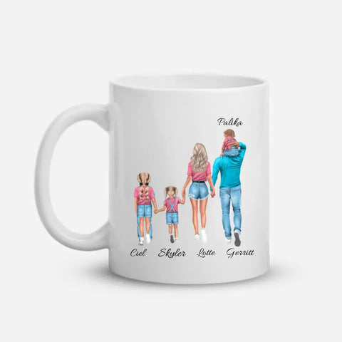 Familie - gepersonaliseerde mok
